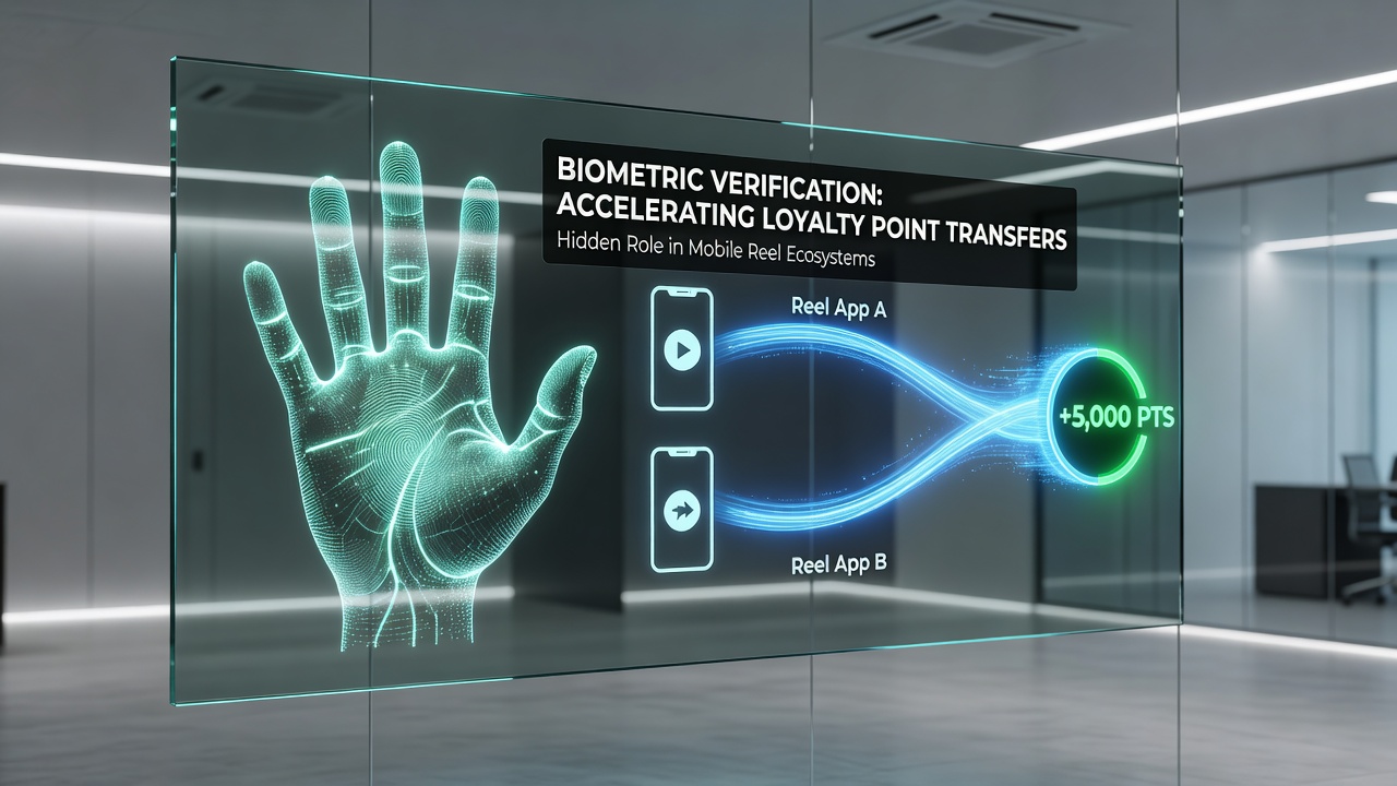 Secure data flow diagram showing biometric verification between gaming apps