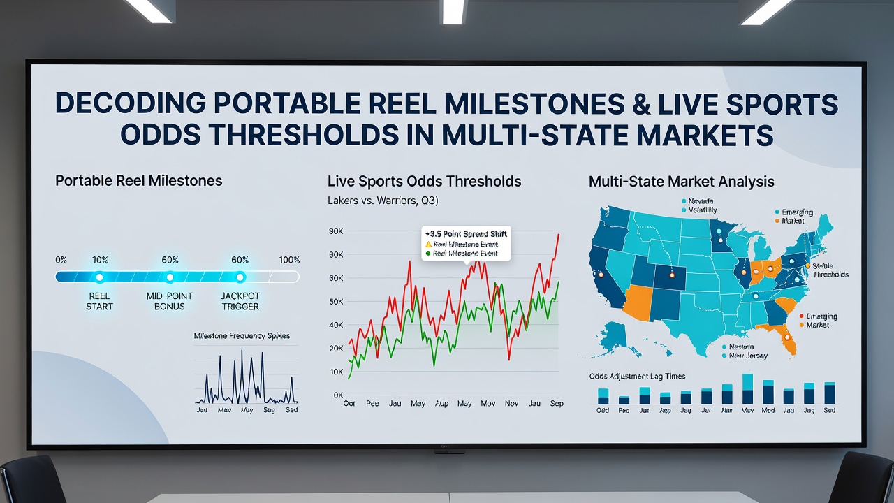 Graph depicting correlation between mobile reel milestone events and sports odds adjustments in multiple states