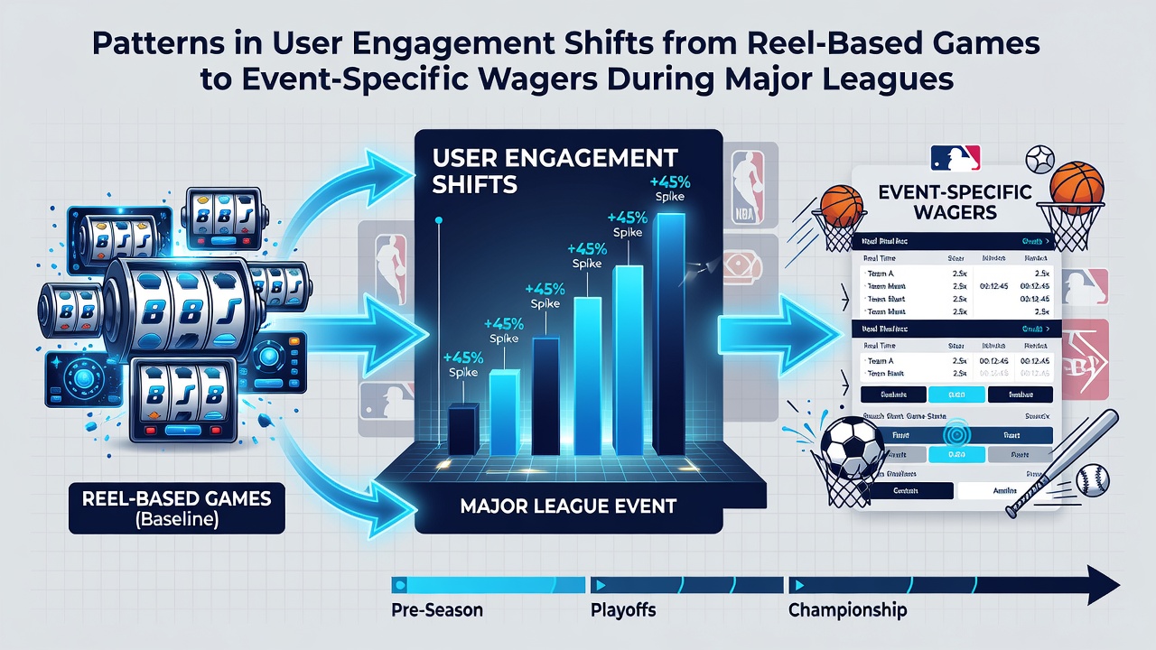 Infographic illustrating seasonal engagement data across reel and sports betting platforms