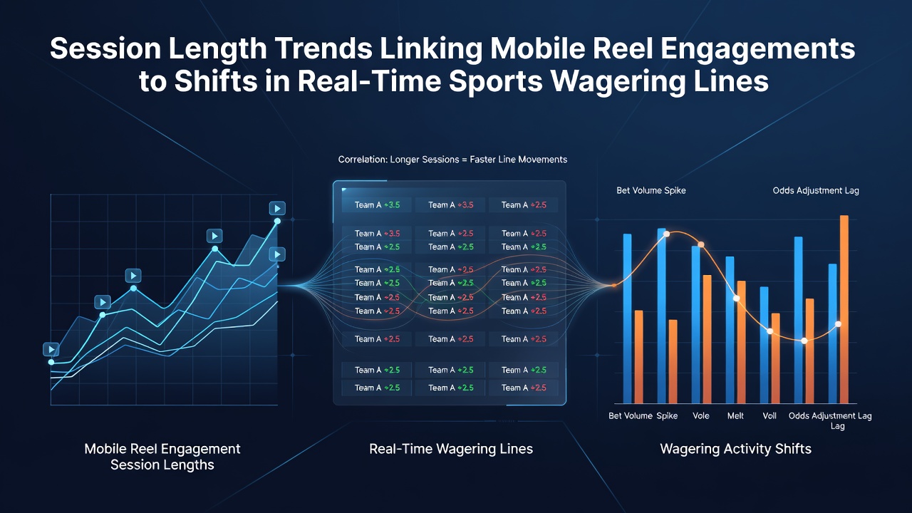 Visualization of mobile reel session durations and sports line adjustments