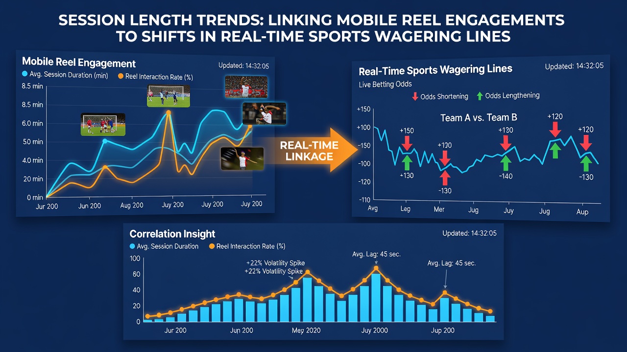 Chart showing session length correlations with sports wagering adjustments