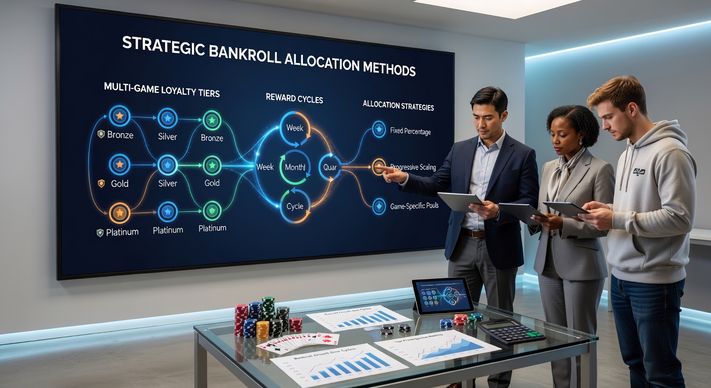 Strategic bankroll allocation across casino game types and loyalty tiers